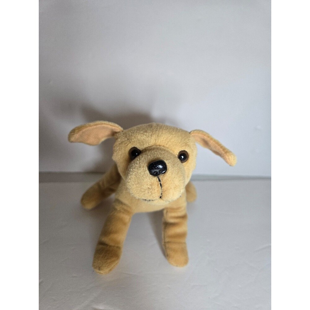Vintage Stuffed Dog Plush Stuffed Animal Tan